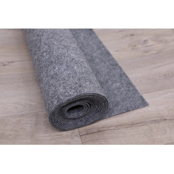 SUPER CENA: Šedý svatební koberec Budget metrážní