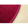 Kusový koberec Eton vínově červený kruh