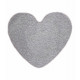 Kusový koberec Eton šedý srdce