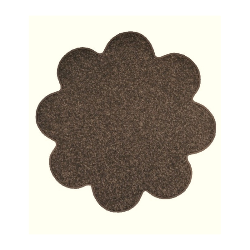 Kusový koberec Eton hnědý květina
