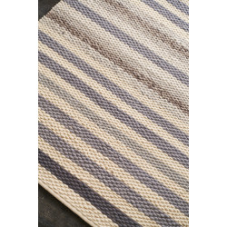 Ručně vázaný kusový koberec MCK Strop DE 2263 Pastel Brown Mix