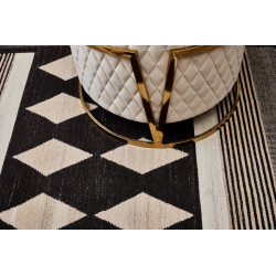 Ručně vázaný kusový koberec Alberta DESP P114 Dark Coffee Mix