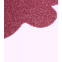 Kusový koberec Eton růžový květina