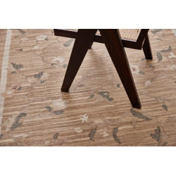 Ručně vázaný kusový koberec Flora DESP P48 Brown Mix