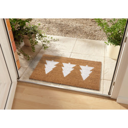 Rohožka 3 stromy bílá 105670 - na ven i na doma