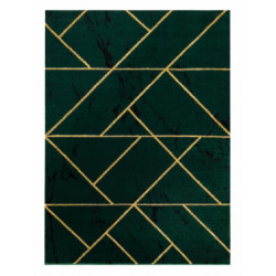 AKCE: 80x150 cm Kusový koberec Emerald geometric 1012 green and gold