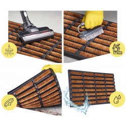 Venkovní čistící rohož Mix Mats Brushes 105647 Black Cocos - na ven i na doma