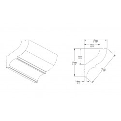 ORAC stropní lišta CB502 elegantní