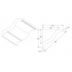 ORAC stropní lišta CB503 elegantní