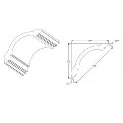 ORAC stropní lišta CB512 elegantní