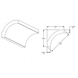 ORAC stropní lišta CB521 jednoduchá