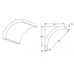 ORAC stropní lišta CB522 jednoduchá