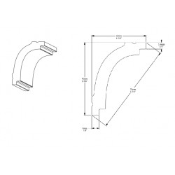 ORAC stropní lišta CB523 elegantní