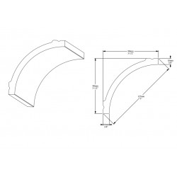ORAC stropní lišta CB524 jednoduchá