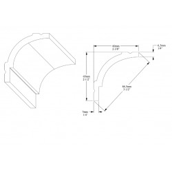 ORAC stropní lišta CB525 jednoduchá