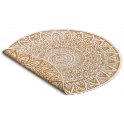 Kusový koberec Mujkoberec Original Nora 105792 Ochre kruh – na ven i na doma