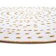 Kusový koberec Twin-Wendeteppiche 105786 Ochre kruh – na ven i na doma