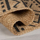 Kusový koberec Printed Jute Luis Natural/Black