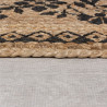 Kusový koberec Printed Jute Maisie Natural/Black