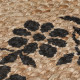Kusový koberec Printed Jute Maisie Natural/Black