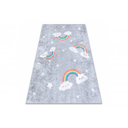 Dětský kusový koberec Junior 52063.801 Rainbow grey