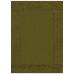 Kusový ručně tkaný koberec Tuscany Textured Wool Border Green