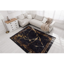 Kusový koberec Miro 51333.801 Marble black / gold