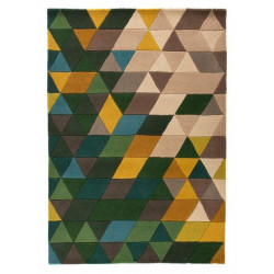AKCE: 80x150 cm Ručně všívaný kusový koberec Illusion Prism Green/Multi