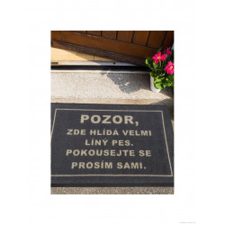 Rohožka Líný pes 40x60 cm - na ven i na doma