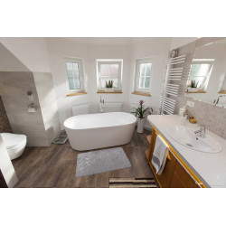 Koupelnová předložka Rabbit shine - grey