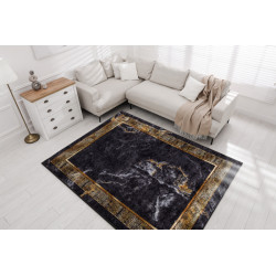 Kusový koberec Miro 51278.809 Marble black / gold