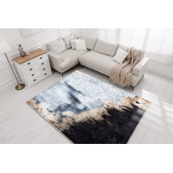 Kusový koberec Miro 51573.802 Abstraction blue / gold