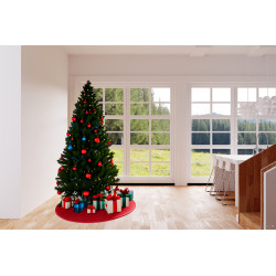 Vánoční kusový koberec Eton červený kruh