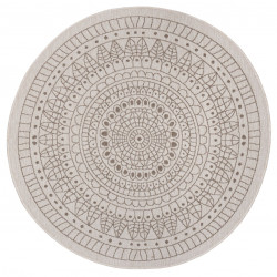AKCE: 100x100 (průměr) kruh cm Kusový koberec Twin-Wendeteppiche 105475 Linen kruh – na ven i na doma
