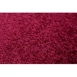 Vánoční kusový koberec Eton vínově červený kruh