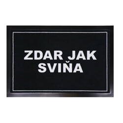 Rohožka Zdar jak sviňa 40x60 cm - na ven i na doma