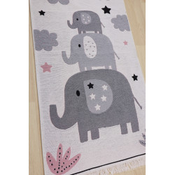 TRHÁK: Dětský kusový koberec Natur Sloni