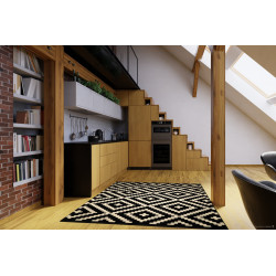 Kusový koberec Gloria new black/cream