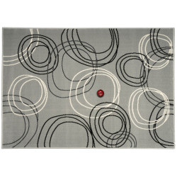 Kusový koberec Circles grey