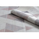 AKCE: 200x290 cm Kusový koberec Sion Sisal Triangles 3006 ecru/pink – na ven i na doma