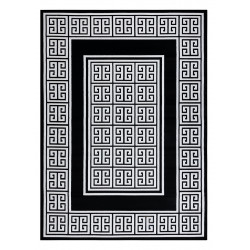 AKCE: 140x190 cm Kusový koberec Gloss 6776 85 greek black/ivory