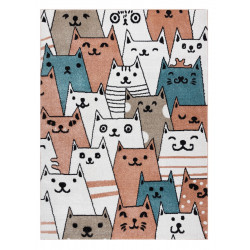 AKCE: 120x170 cm Dětský kusový koberec Fun Gatti Cats pink