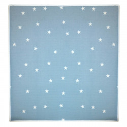 AKCE: 100x100 cm Kusový dětský koberec Hvězdičky modré čtverec