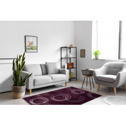 Kusový koberec Circles lila
