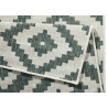 AKCE: 80x250 cm Kusový koberec Twin-Wendeteppiche 103131 grün creme – na ven i na doma