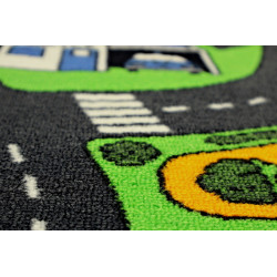 Dětský kusový koberec City life kruh