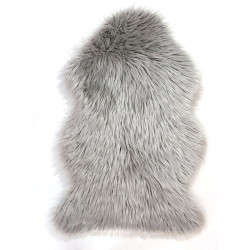AKCE: 120x170 cm Kusový koberec Faux Fur Sheepskin Grey