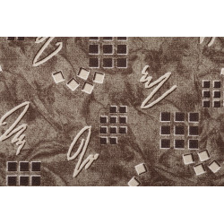 AKCE: 65x500 cm Metrážový koberec Roines brown
