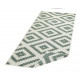 AKCE: 80x350 cm Kusový koberec Twin-Wendeteppiche 103131 grün creme – na ven i na doma