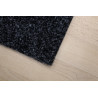 AKCE: 100x400 cm Metrážový koberec Santana 50 černá s podkladem resine, zátěžový